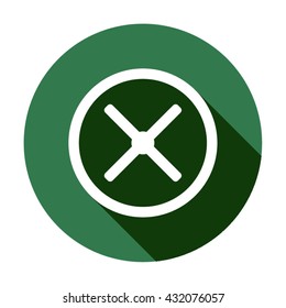 Remove Web   icon, vector illustration.  Flat design style.