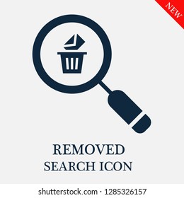 Removed search icon. Editable Removed search icon for web or mobile.