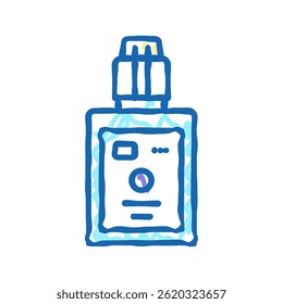 remover for eyelashes doodle icon sketch vector. remover for eyelashes sign. isolated symbol illustration