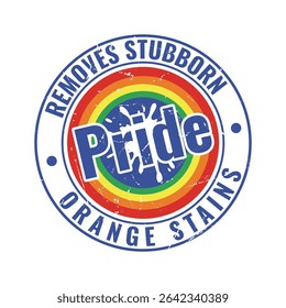 Removes stubborn pride orange stains