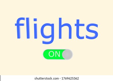 Removing restrictions on flights and border crossings after the pandemic, simple vector illustration