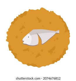 Rempeyek or peyek ikan teri
