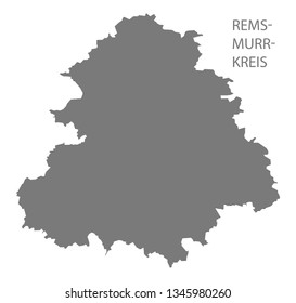 Rems-Murr-Kreis county map of Baden Wuerttemberg Germany