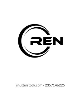 REN Logo Design, Inspiration for a Unique Identity. Modern Elegance and Creative Design. Watermark Your Success with the Striking this Logo.