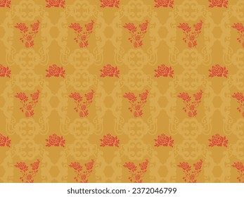 renaissance baroque seamless pattern background .medieval wallpapers
