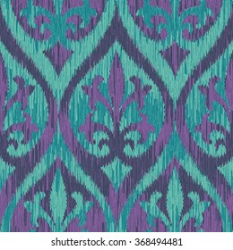 Renaissance damask pattern seamless vector background tile
