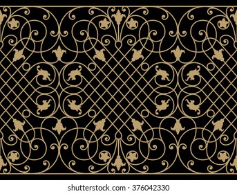 Renaissance Iron Work Border