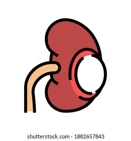 Renal Cyst Color Icon Vector. Renal Cyst Sign. Isolated Symbol Illustration