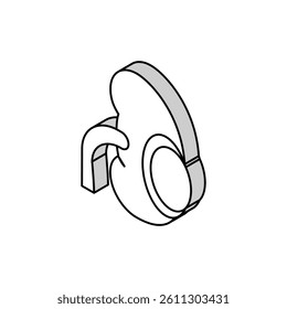 renal cyst isometric icon vector. renal cyst sign. isolated symbol illustration