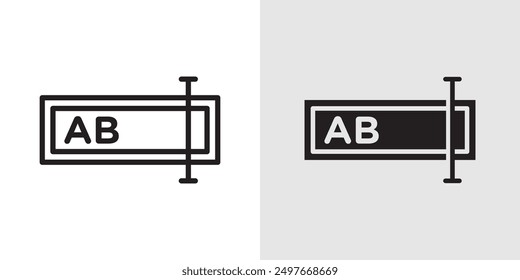 Rename icon Black line art vector logo set