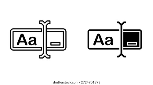Rename icon graphic design. Vector icon illustrations