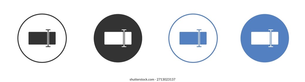 Renombrar ícono simple Vector minimalista EPS