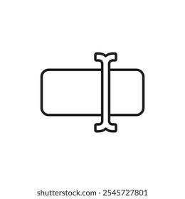 Rename icon Simple thin outline