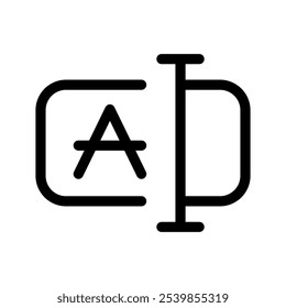 Ilustración de diseño de símbolo de Vector de icono de cambio de nombre