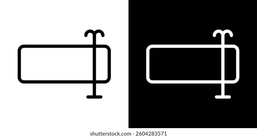 Rename icons vectors set in stroke line style.