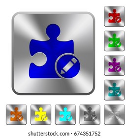 Rename plugin engraved icons on rounded square glossy steel buttons