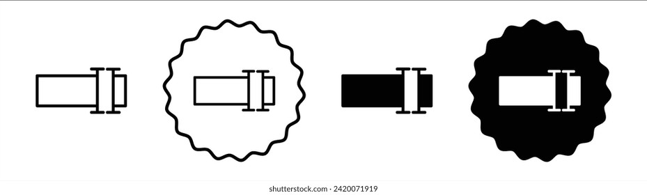 Rename set in black and white color. Rename simple flat icon vector