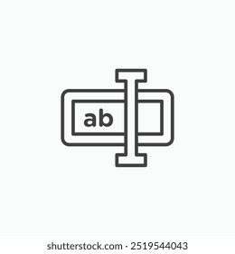 Cambiar el nombre del icono de revestimiento delgado aislado