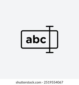 Icono de Vector Renameline. EPS 10