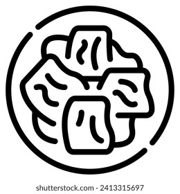 Icono de Rendang Ilustración para web, aplicación, infografía, etc