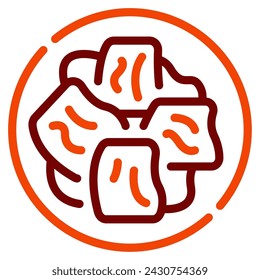 Rendang icon illustration for web, app, infographic, etc