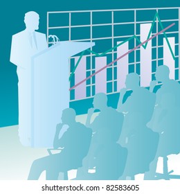 Render stock market graph