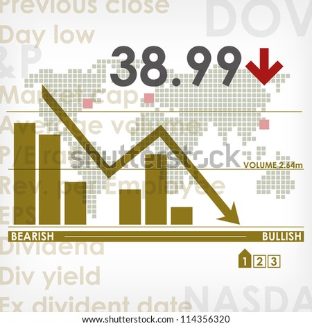 Render stock market graph