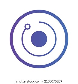 Render Token Cryptocurrency icon. RNDR token symbol. Cryptocurrency vector icon. Flat Vector illustration - Vector