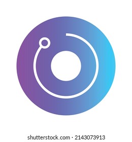 Render Token Cryptocurrency icon. RNDR token symbol. Cryptocurrency vector icon. Flat Vector illustration - Vector