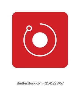 Signo de icono de símbolo de representación - logotipo de criptodivisa - cadena de bloqueo - moneda RNDR