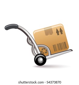rendered hand truck