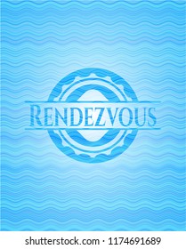 Rendezvous water badge background.