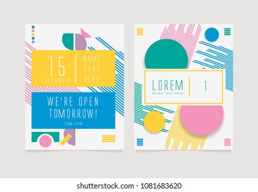 Rendy geometric elements. Art design for brochure, cover, template, decorated, flyer, presentations. Abstract concept graphic element.