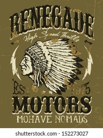 Renegade Motors Vintage Design for Apparel