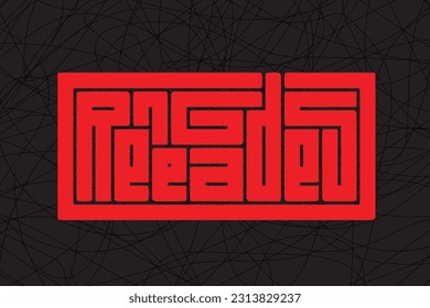 Renegades. Font logo vector with EPS 10