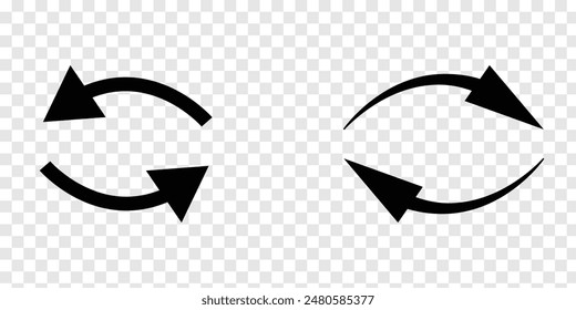 renew icon vector. swap arrows icon vector illustration and symbol for website and graphic design. Vector illustration. Eps file 50.
