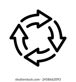 Renew Icon Vector Symbol Design Illustration