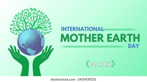 Renew, Reuse, Recycle: Inspiring Action on Earth Day. International Mother earth day, 22 April. celebration or campaign banner 