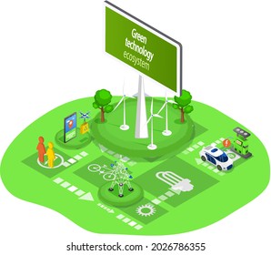Renewable alternative energy producing. Ecological consumption for electricity production. Nature friendly and clean fuel substitute. Generating electricity using green technologies illustrations set