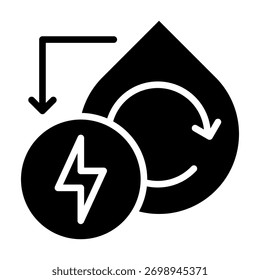 Renewable Cycle Icon Element For Design And Vector