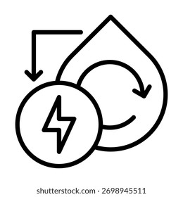 Renewable Cycle Icon Element For Design And Vector
