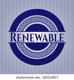 Renewable with denim texture
