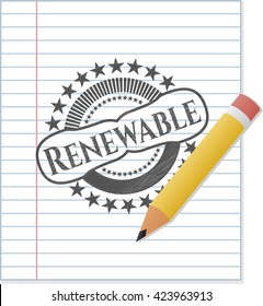 Renewable draw (pencil strokes)