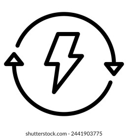 Renewable ecology object icon illustration