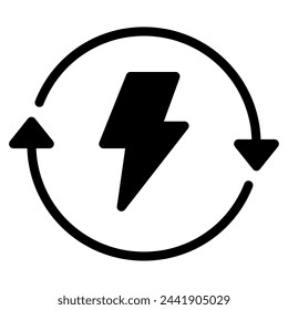 Renewable ecology object icon illustration