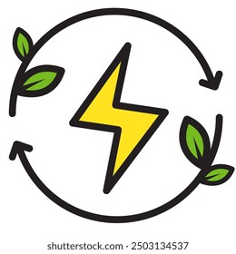 Renewable energy, Alternative Energy Icon