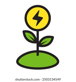 Renewable energy, Alternative Energy Icon