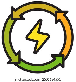 Renewable energy, Alternative Energy Icon