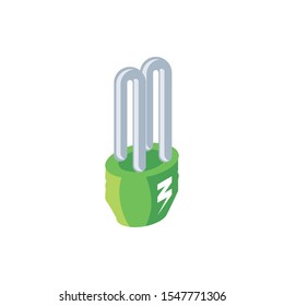 renewable energy bulb on white background vector illustration design