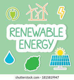 renewable energy concept- vector illustration